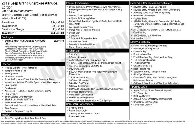 2019 Jeep Grand Cherokee Altitude