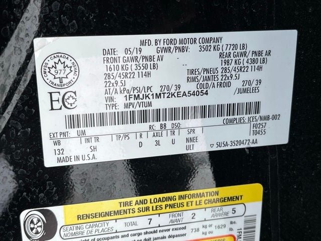 2019 Ford Expedition MAX Platinum