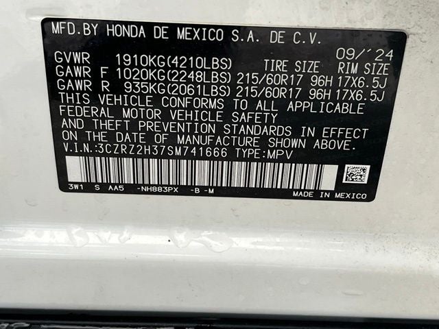 2025 Honda HR-V AWD LX