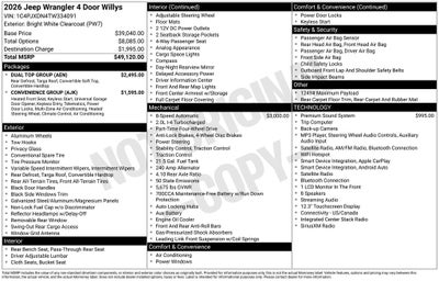 2026 Jeep Wrangler Willys
