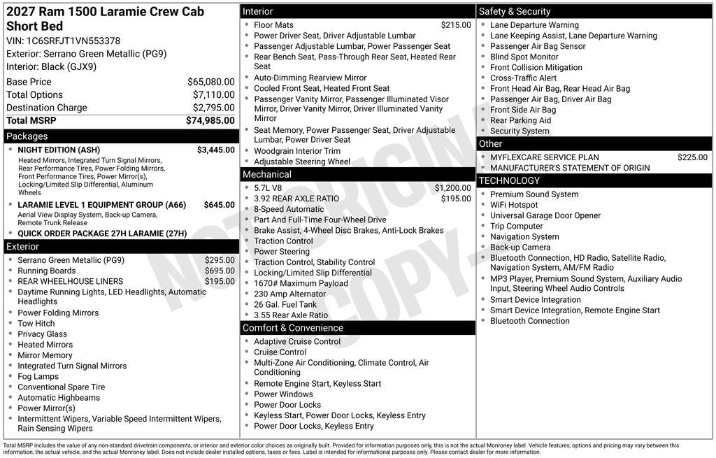 2027 RAM 1500 Laramie