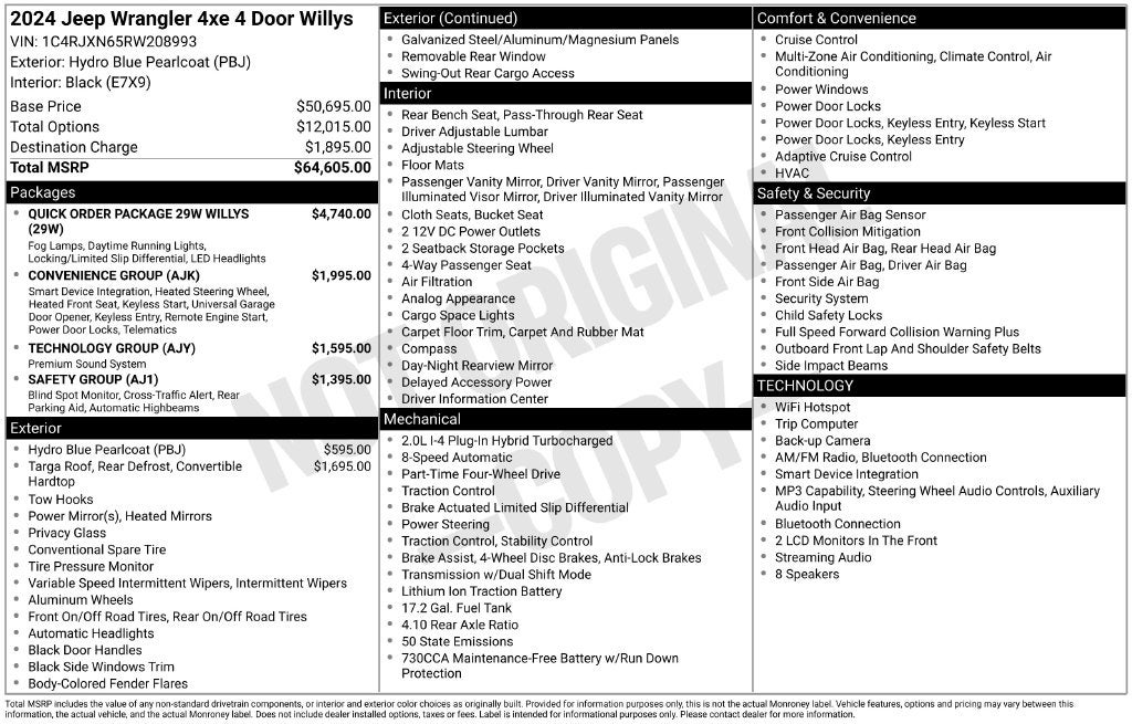 2024 Jeep Wrangler Willys 4xe