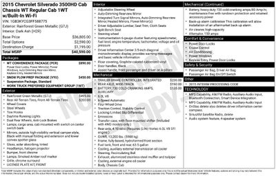 2015 Chevrolet Silverado 3500HD Work Truck