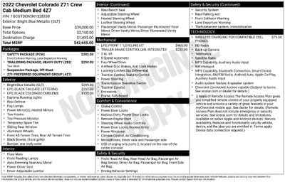 2022 Chevrolet Colorado Z71