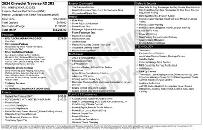 2024 Chevrolet Traverse RS