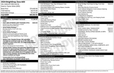 2024 BrightDrop Zevo 600 Base