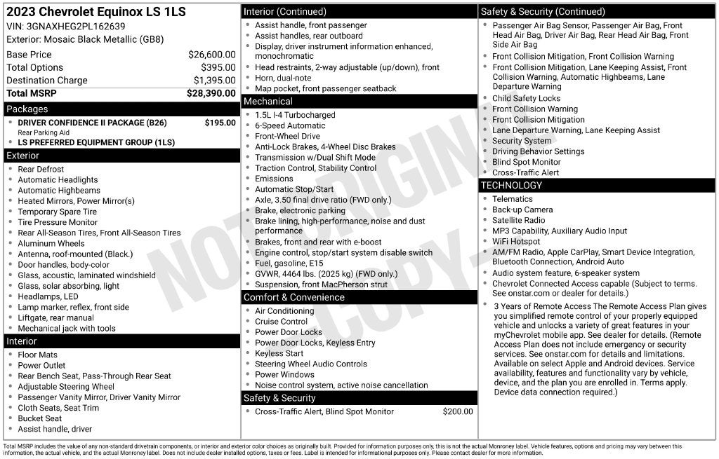 2023 Chevrolet Equinox LS
