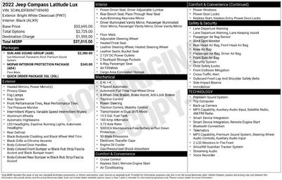 2022 Jeep Compass Latitude Lux