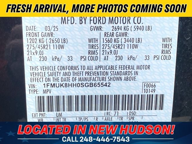 2025 Ford Explorer Platinum