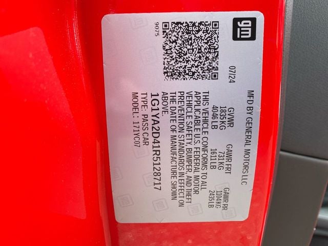 2024 Chevrolet Corvette Stingray 1LT