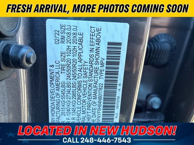 2022 Honda Pilot Touring 7 Passenger