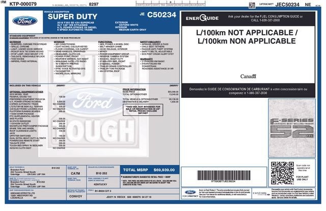 2018 Ford Super Duty F-350 SRW XL