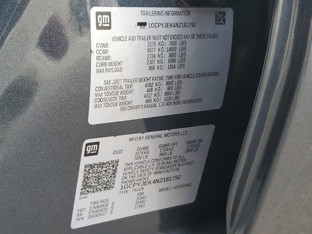 2022 Chevrolet Silverado 1500 LTD LT (2FL)