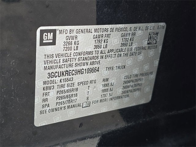 2017 Chevrolet Silverado 1500 LT