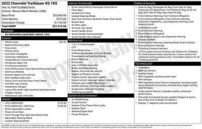 2022 Chevrolet Trailblazer RS