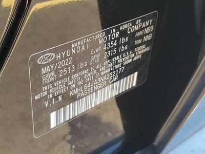 2022 Hyundai Sonata SEL