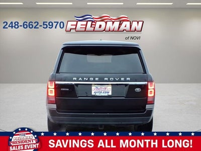 2015 Land Rover Range Rover 5.0L V8 Supercharged Autobiography Black