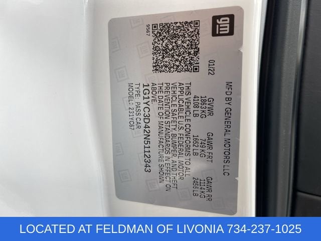 2022 Chevrolet Corvette Stingray 3LT