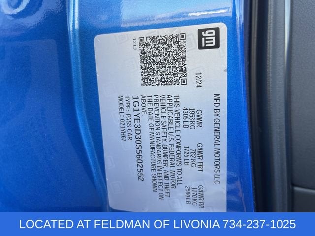 2025 Chevrolet Corvette Z06 2LZ