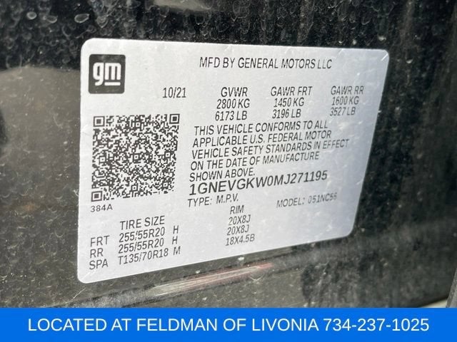 2021 Chevrolet Traverse LT Cloth