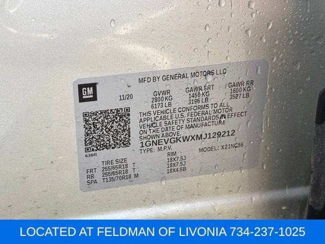 2021 Chevrolet Traverse LT Cloth