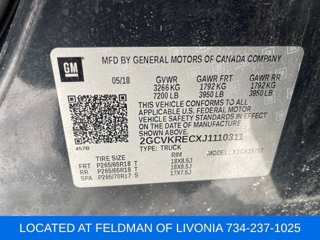 2018 Chevrolet Silverado 1500 LT