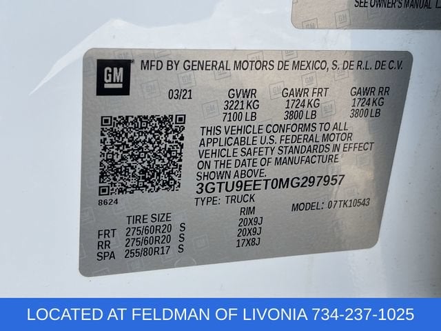 2021 GMC Sierra 1500 AT4