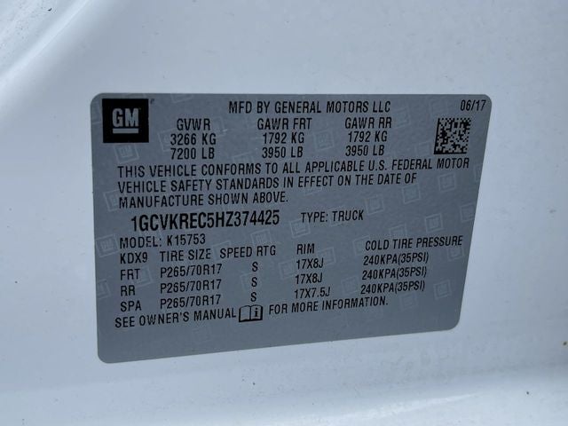 2017 Chevrolet Silverado 1500 LT