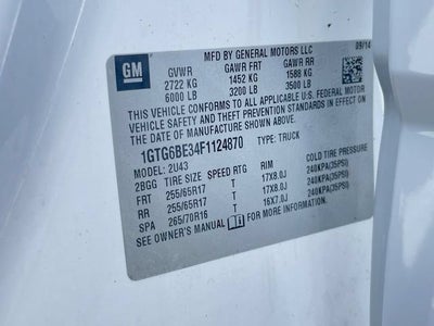2015 GMC Canyon 4WD SLE