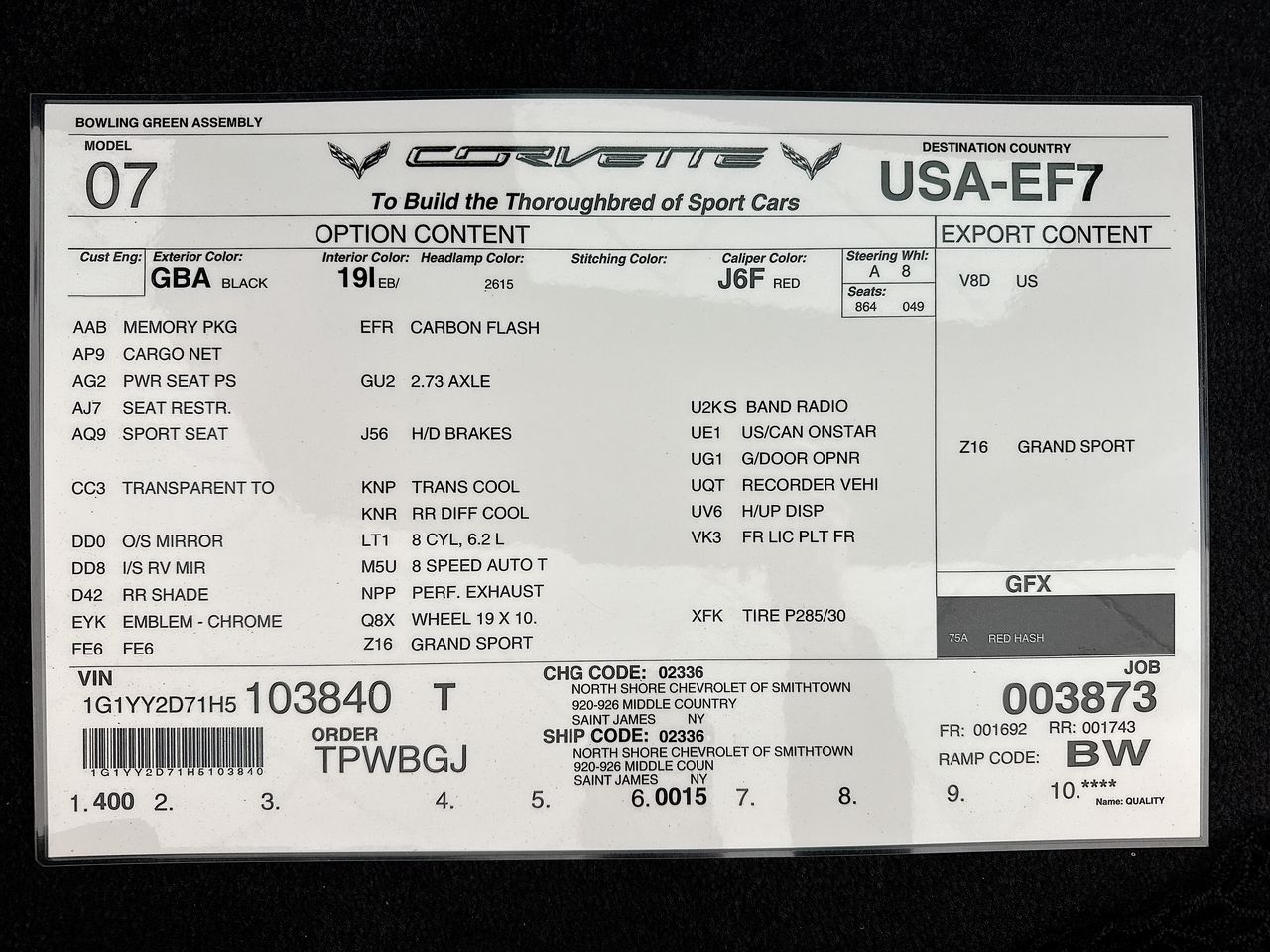 2017 Chevrolet Corvette Grand Sport Grand Sport 2LT